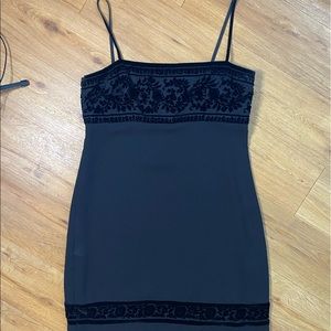 Black Vintage Slip Dress